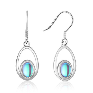 MOONSTONE EARRINGS - MOON IN WATER